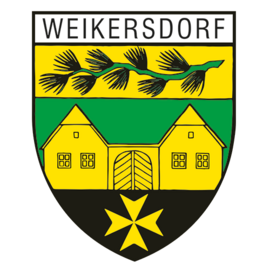 Das Gemeindewappen der Gemeinde Weikersdorf am Steinfelde