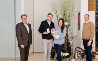 Babysparbuch Übergabe an Weikersdorfer Familien 2020