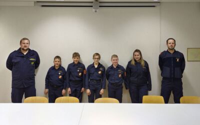 Die fleissigen Teilnehmer des Wissenstest des Freiwilligen Jugend Feuerwehr Weikersdorf